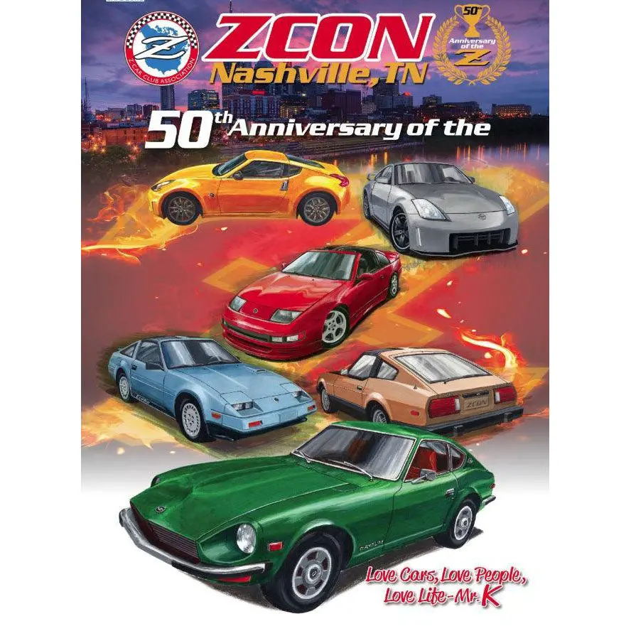 Zcon 2020 "50Th Anniversary Of The Z" Celebration - Nashville, Tn - 24" X 36" Size 1