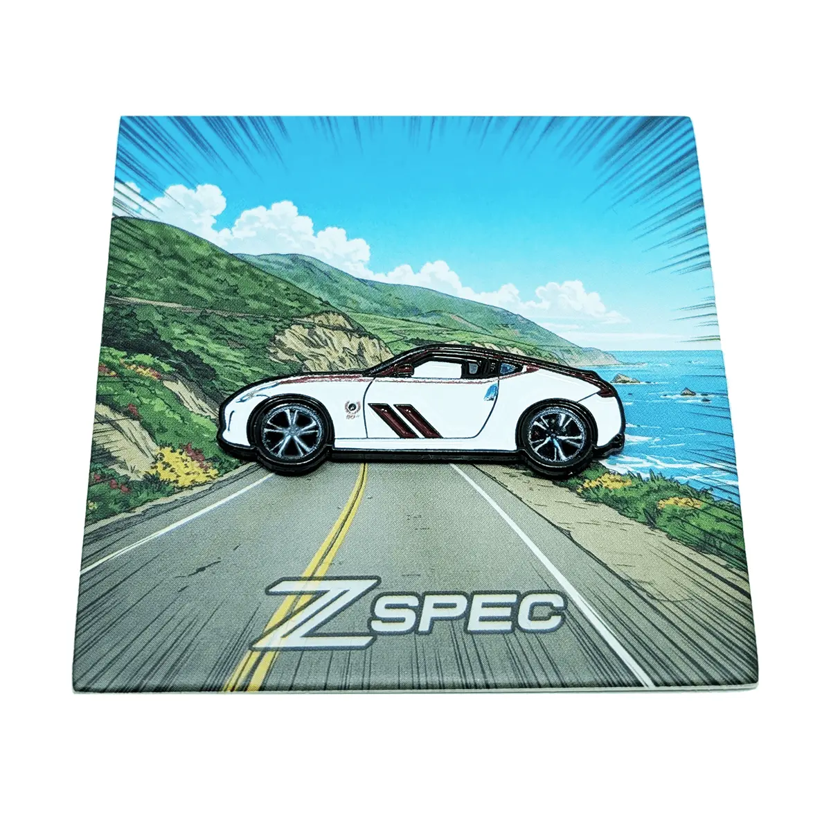 Zspec Nissan 370Z (Z34) 50Th Anniversary Lapel / Hat Pin, Enamel W/ 2-Posts 1