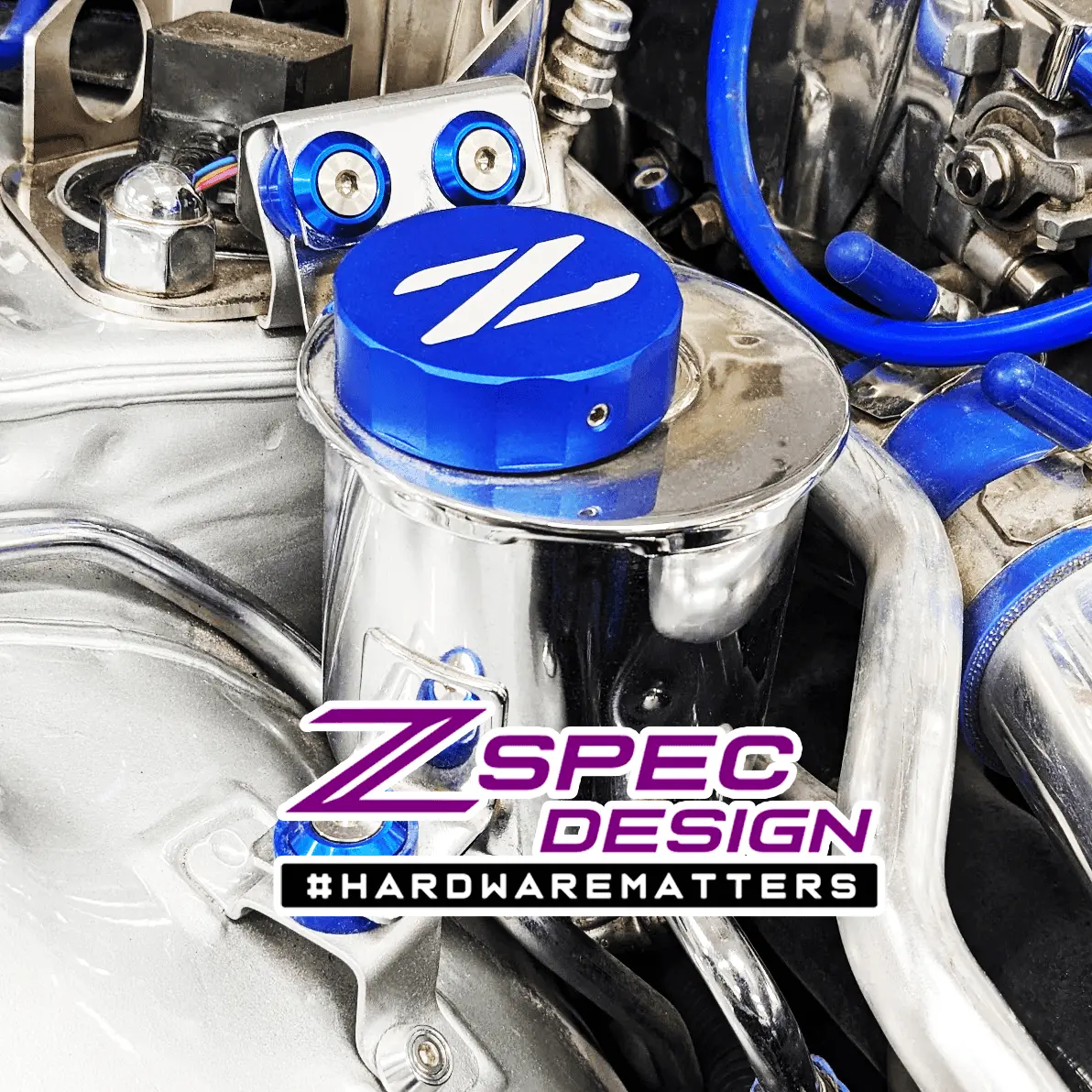 Zspec Billet Reservoir Cap Cover P.S. 54Mm I.D. For Nissan Z32 300Zx 2