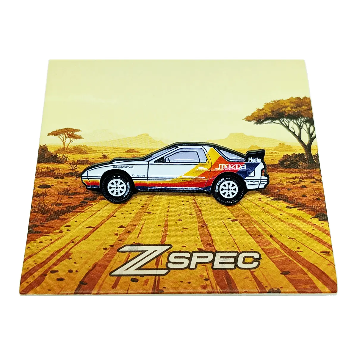 Zspec Collector Lapel / Hat Pin - Mazda Fc3s Rx-7 Rally Car 1