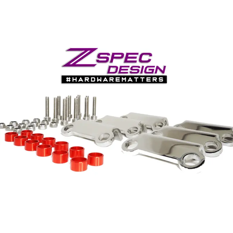 Zspec Polished Stainless Coil Brackets Kit (No Z), 90-99 Nissan Z32 300Zx 1