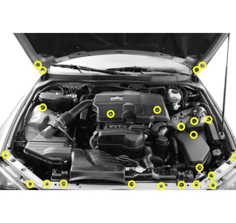 Zspec Stage-3 Dress Up Bolts® Fastener Kit For '98-13 Lexus Is 250/300/350, Stainless & Billet 1
