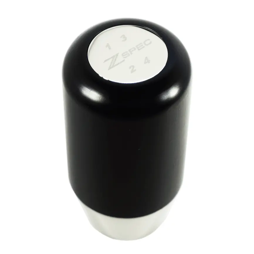 Zspec Shift Knob, M10-1.5, Delrin & Stainless, 4-Speed Shift Pattern Coin 1