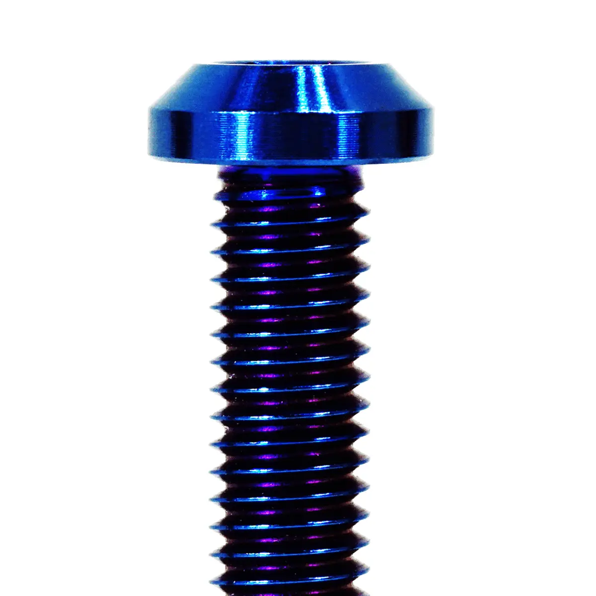 Zspec M6-1.0X12mm Dress Up Bolt® Fastener, Angled Head, Titanium Grade-5, Per Each 4