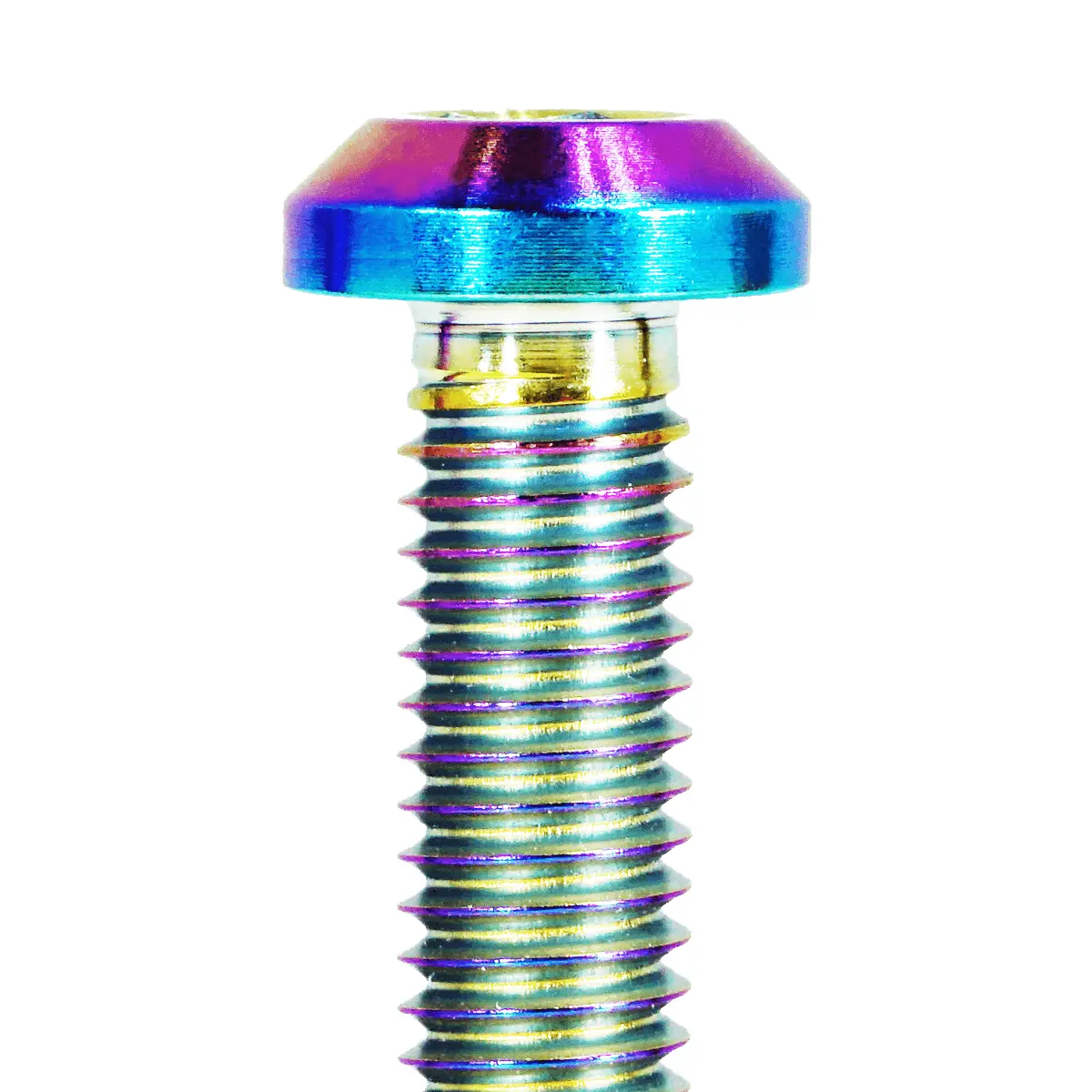 Zspec M6-1.0X12mm Dress Up Bolt® Fastener, Angled Head, Titanium Grade-5, Per Each 5