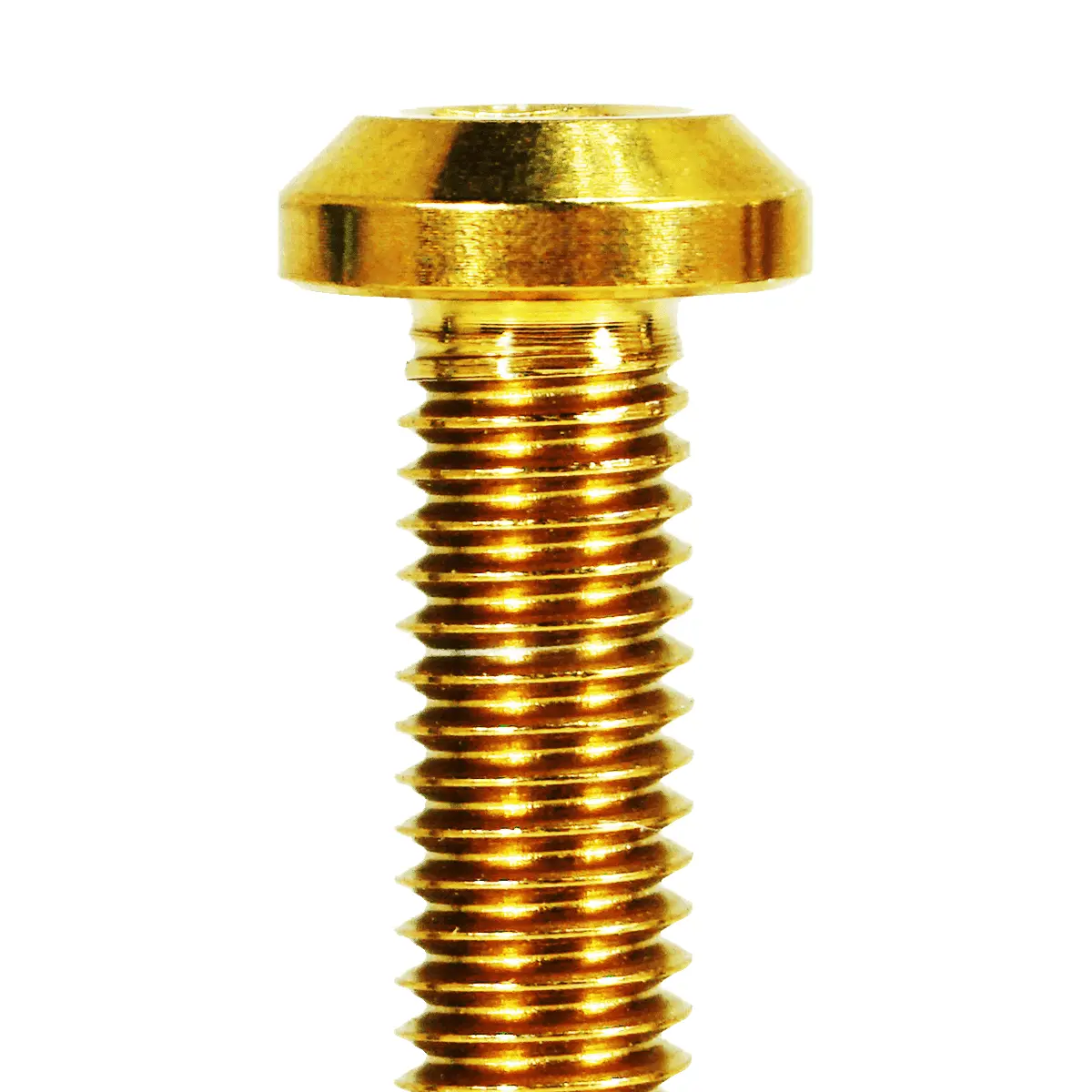 Zspec M6-1.0X12mm Dress Up Bolt® Fastener, Angled Head, Titanium Grade-5, Per Each 6
