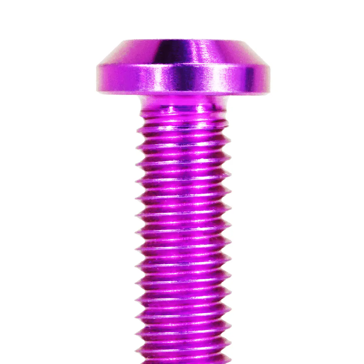 Zspec M6-1.0X12mm Dress Up Bolt® Fastener, Angled Head, Titanium Grade-5, Per Each 4