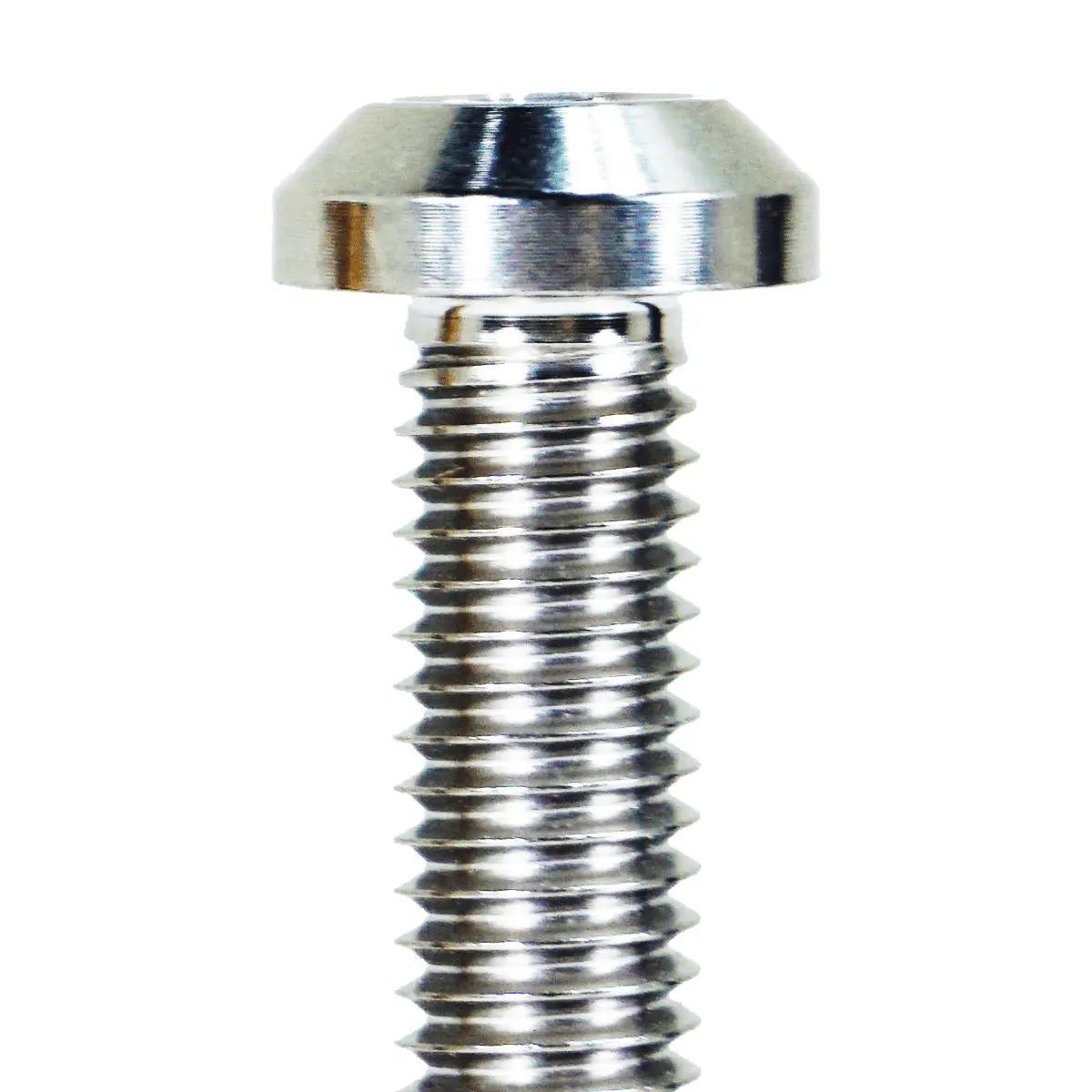 Zspec M6-1.0X12mm Dress Up Bolt® Fastener, Angled Head, Titanium Grade-5, Per Each 1