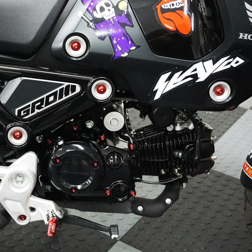 Zspec Dress-Up Bolts® Hardware Kit For The 2021+ Honda Grom Platform, Titanium 5