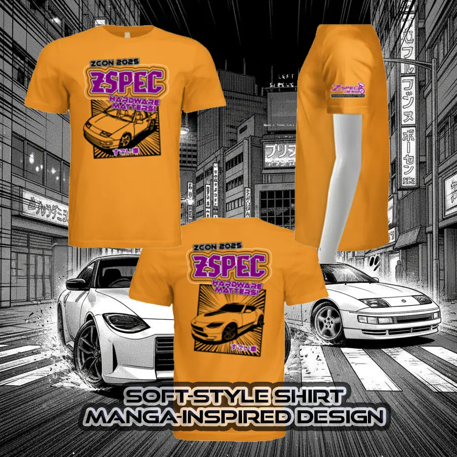 Zspec's Manga-Style Soft-Style T-Shirt From Zcon 2025 In Gold 1
