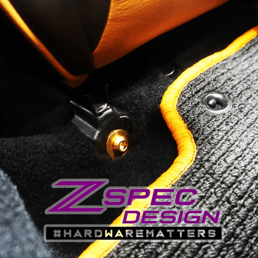 Zspec Seat Dress Up Bolts® Fastener Kit For '90-99 Nissan 300Zx Z32, Titanium 3