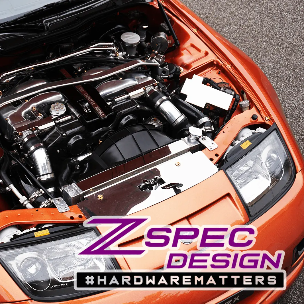 Zspec Stage-1 Dress Up Bolts® Hardware Kit For Nissan 300Zx Z32, Titanium 3