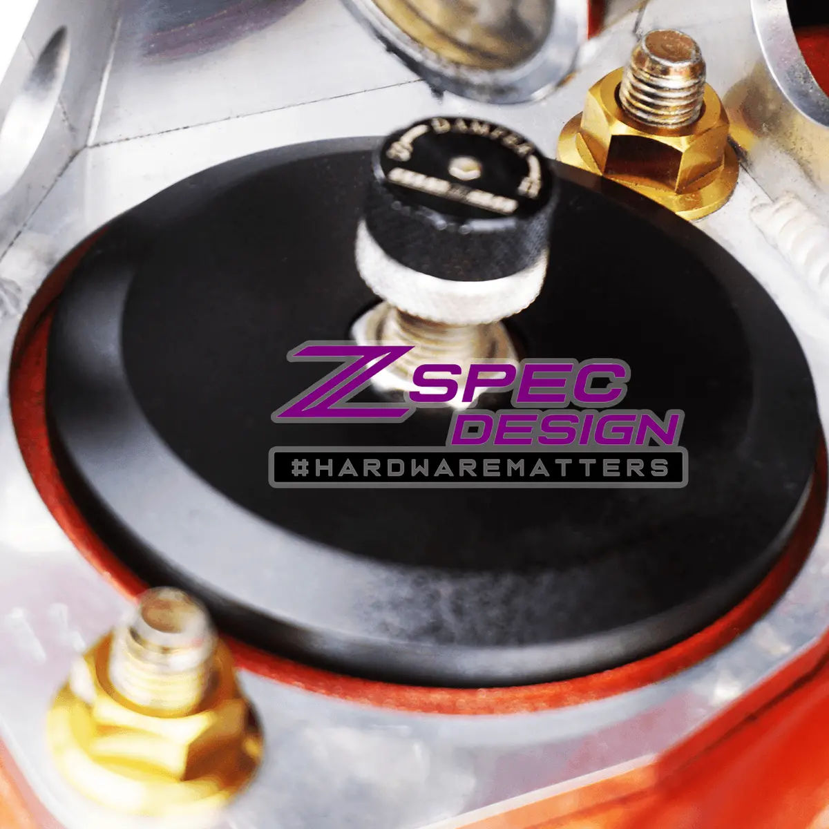 Zspec Shock Tower Flare Nuts For '90-96 Nissan Z32 300Zx, Grade-5 Titanium 1