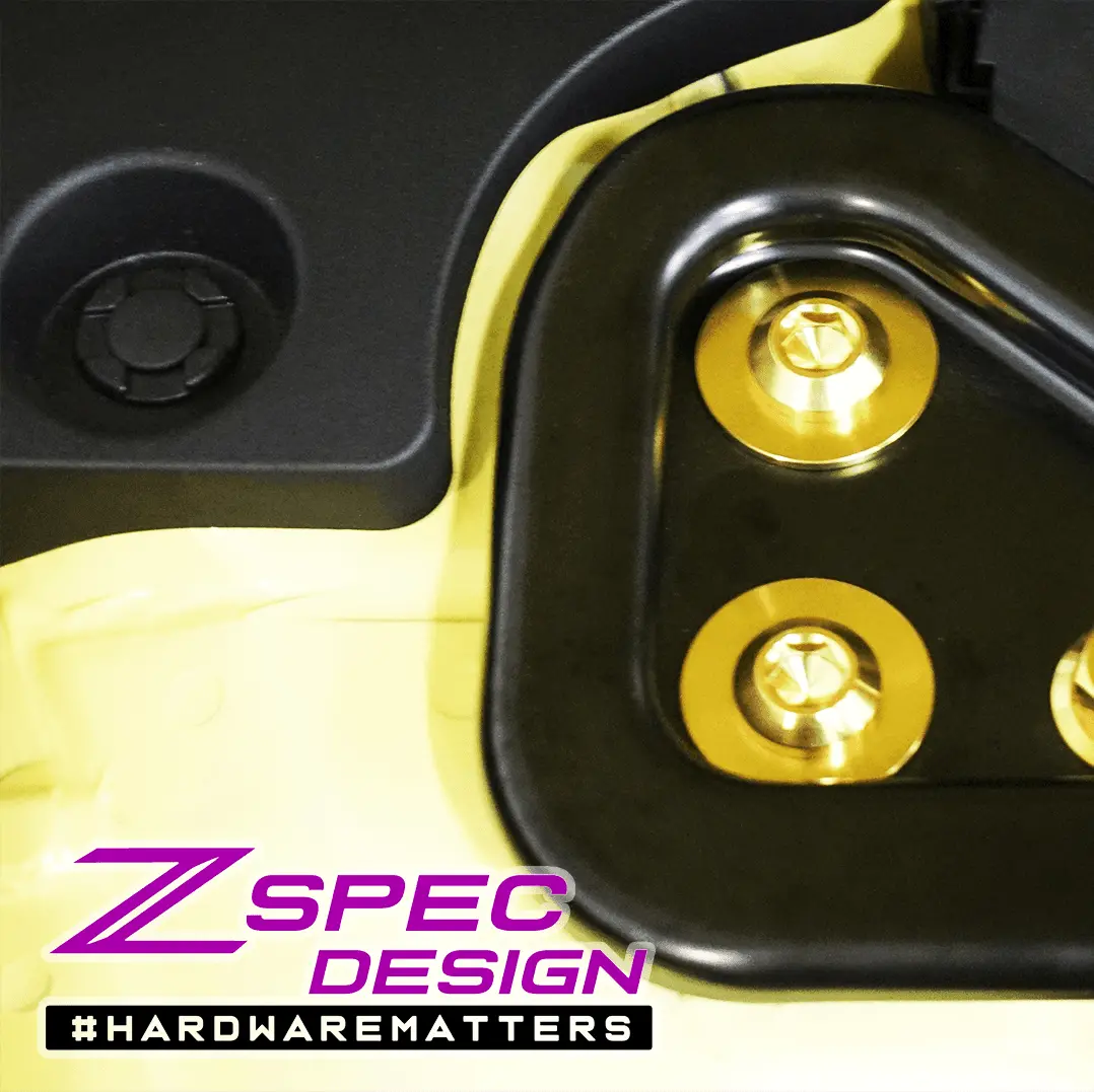 Zspec Stage-1 Dress Up Bolts® Hardware Kit For Nissan Z Rz34, Titanium & Billet 6
