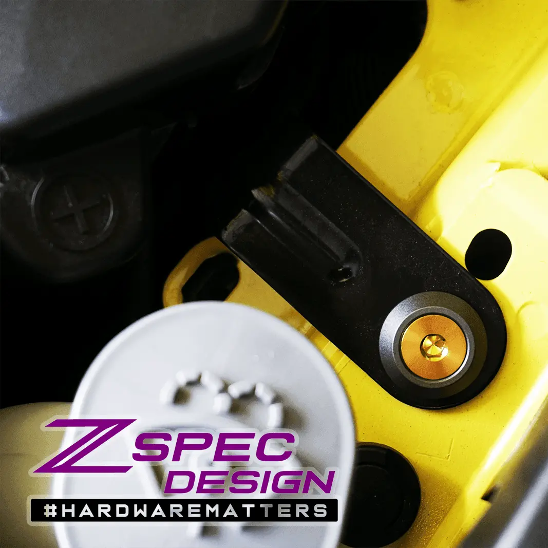 Zspec Stage-1 Dress Up Bolts® Hardware Kit For Nissan Z Rz34, Titanium & Billet 14