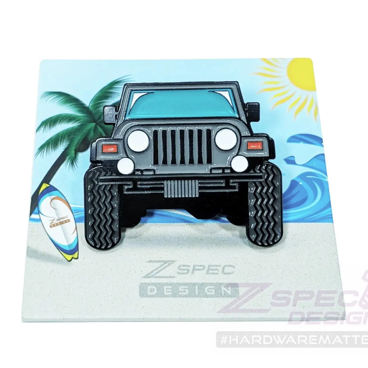 Zspec Collector Lapel / Hat Pin - Beach Jeep 1