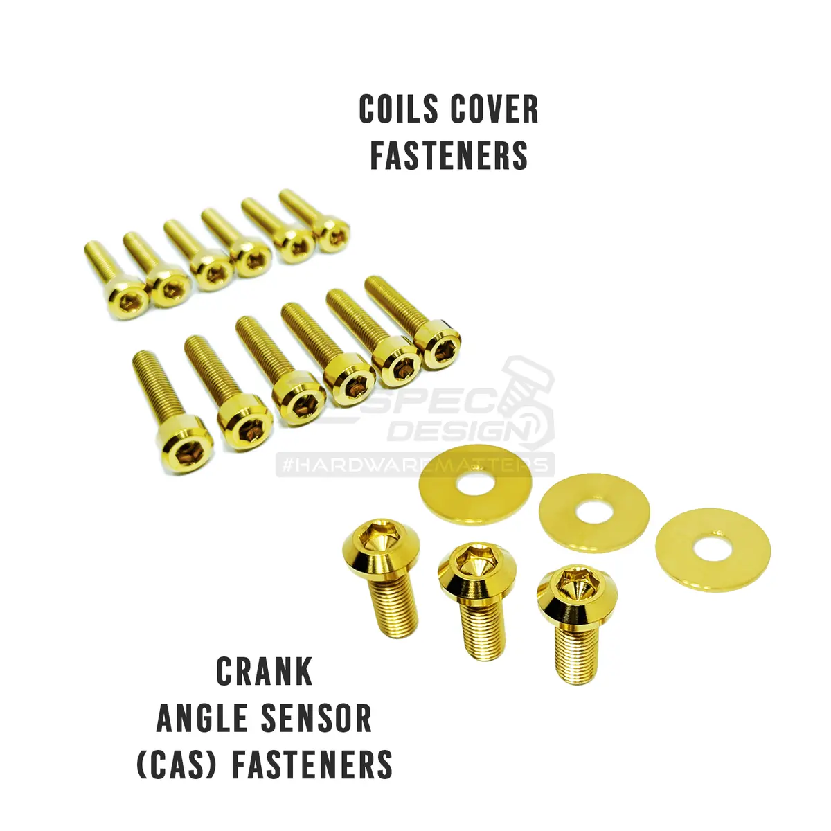 Zspec Top Coils Cover & Cas Fastener Kit For Nissan Rb Engines, Titanium 1