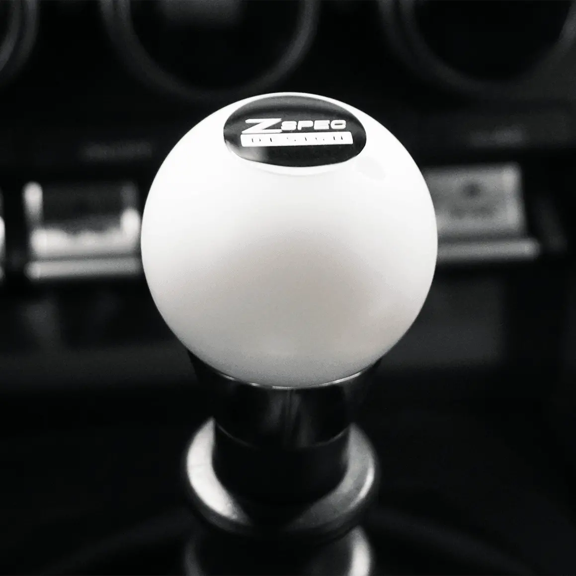 Zspec Shift Knob, M10-1.5, Delrin & Stainless, 6-Speed Shift Pattern Coin 3