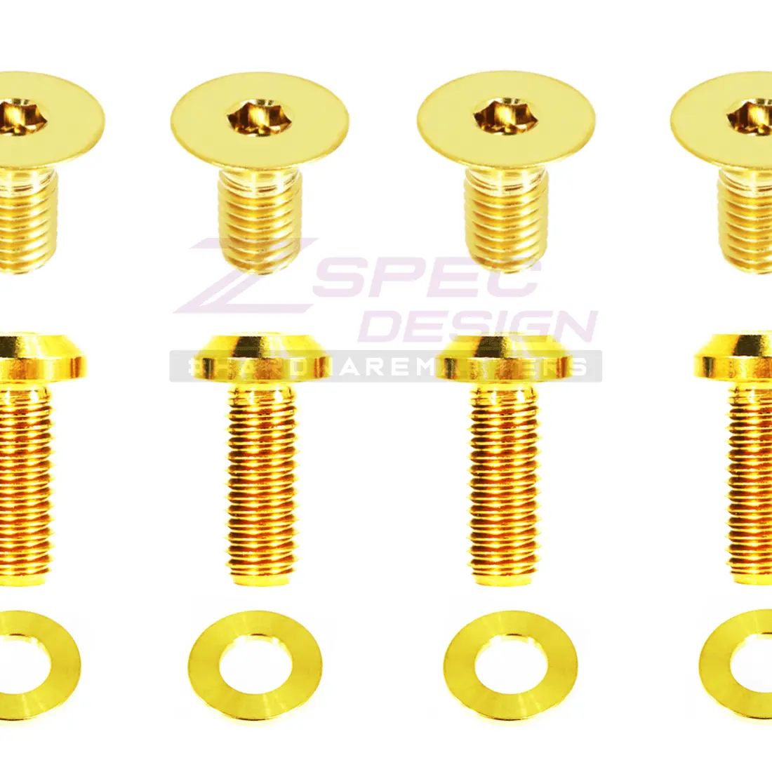 Zspec Dress Up Bolts® Door Strikers & Latches Fasteners For Audi S5 B8 Ea837 3.0L, Titanium 4