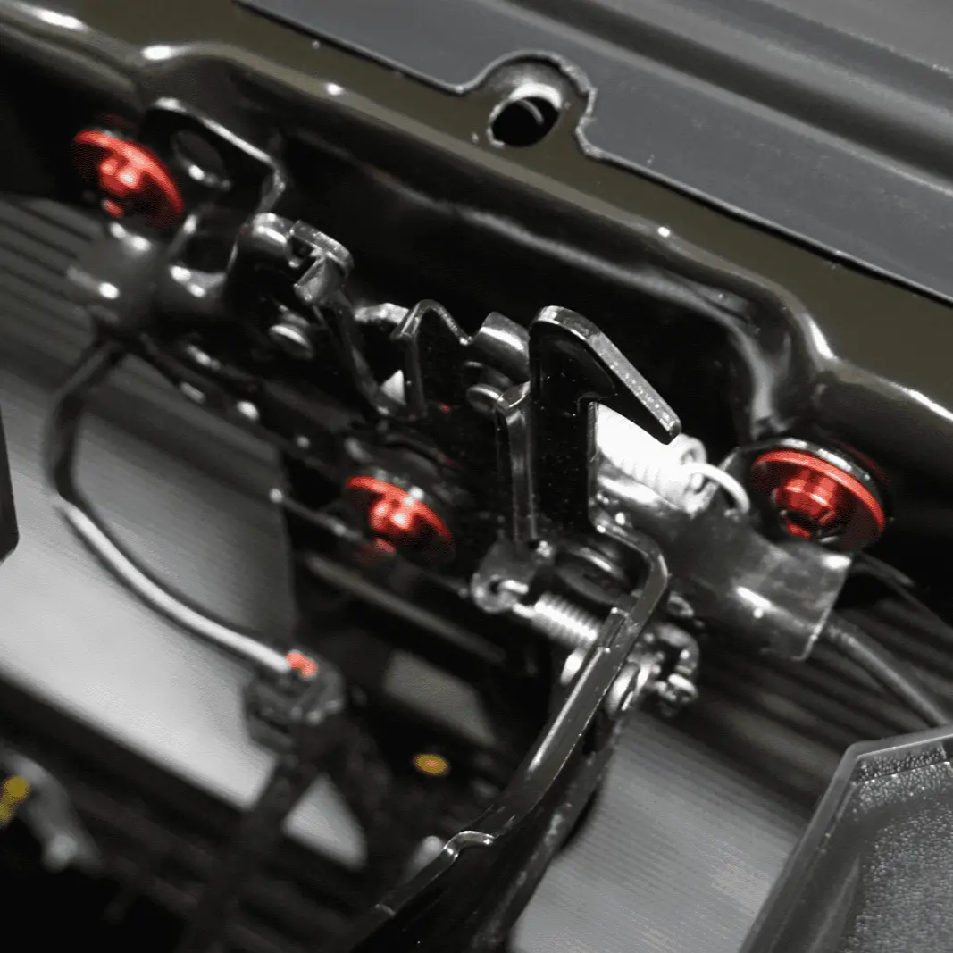 Zspec Hood Latch & Hinges Fasteners For '22+ Nissan Frontier D41, Titanium & Billet 5