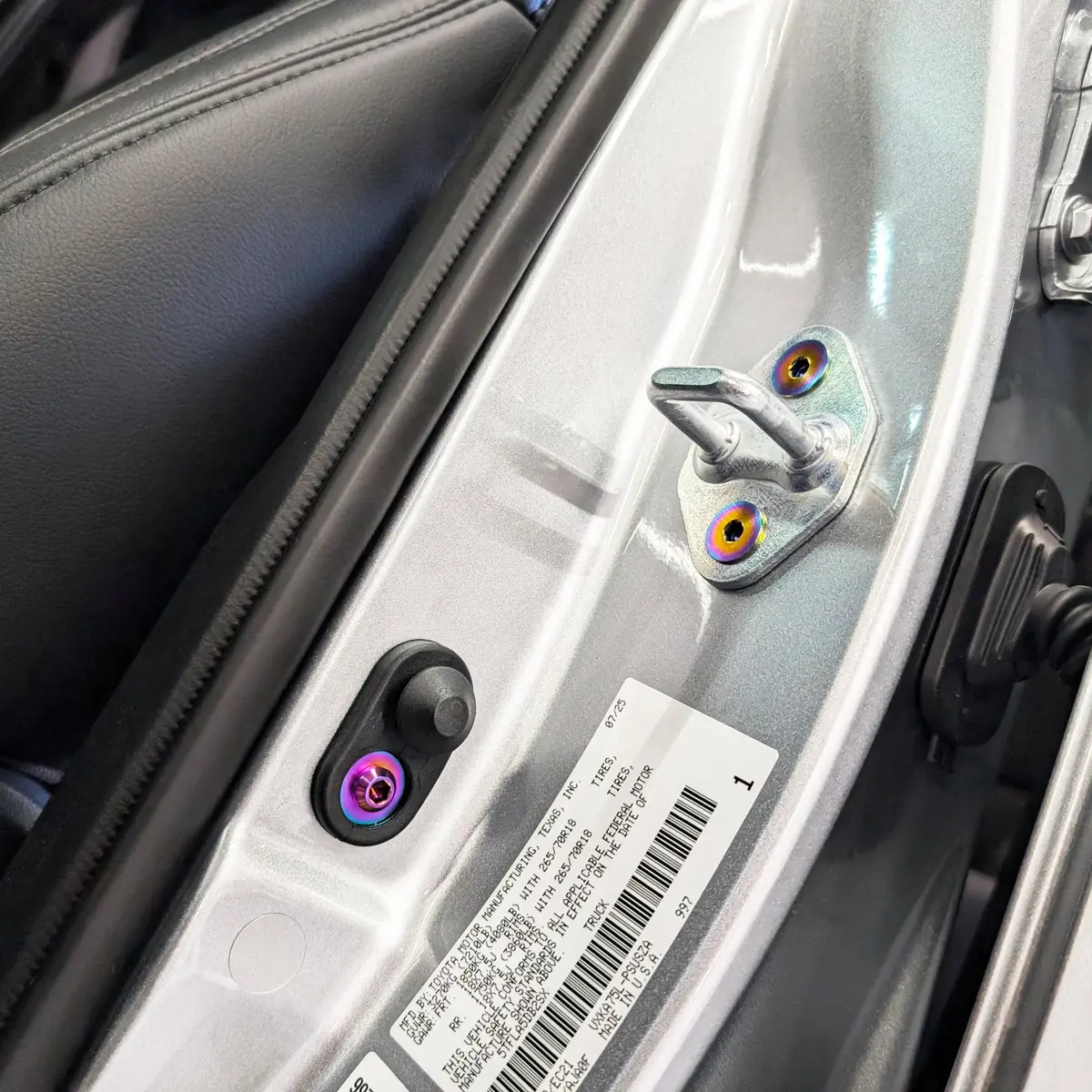 Zspec Door-Jams Fastener Kit For The '14-21 Tundra Xk50 4-Door Models, Titanium 1