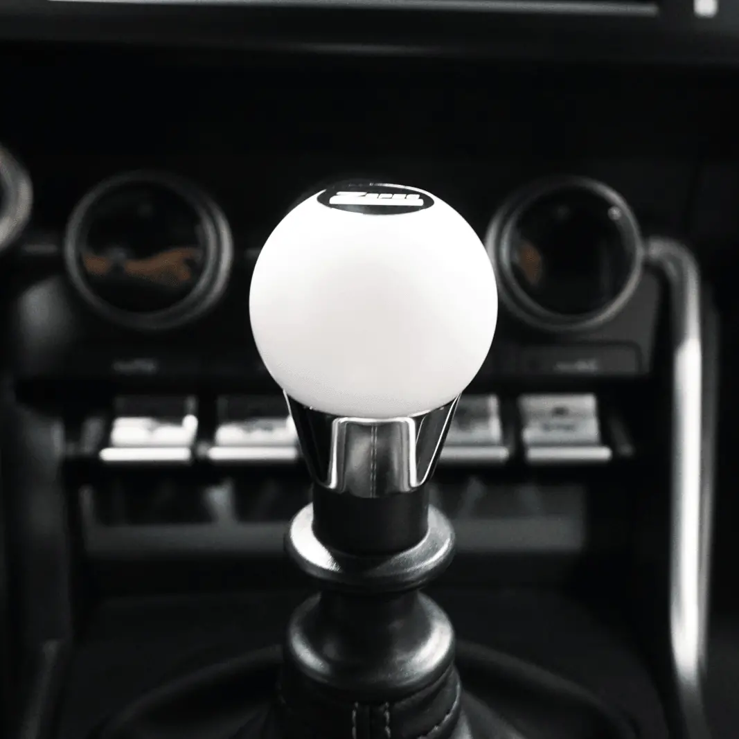 Zspec Shift Knob, M12-1.25, Delrin & Stainless, 4-Speed Shift Pattern Coin 2