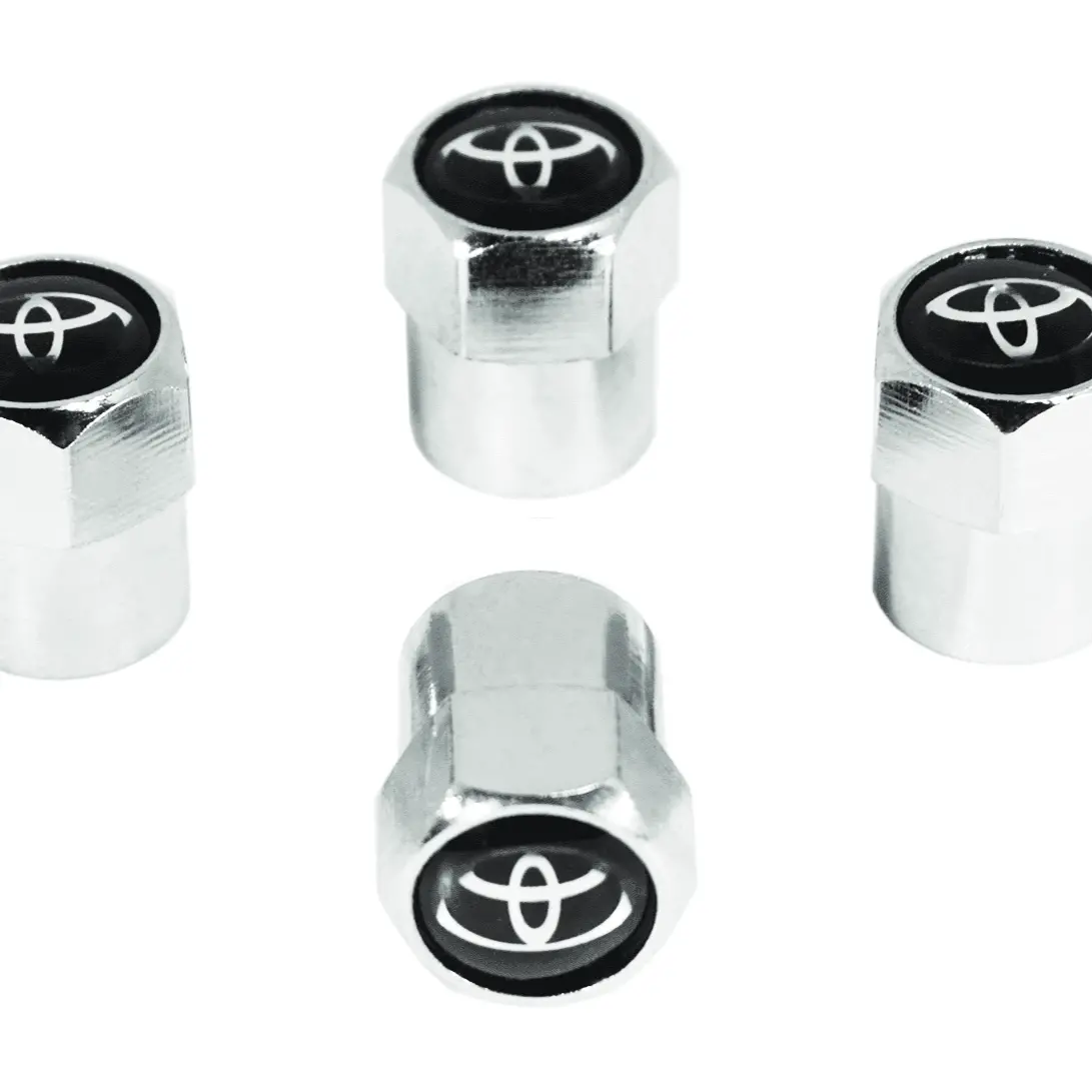 Chrome Valve Stem Tire Caps, Style: Toyota 2
