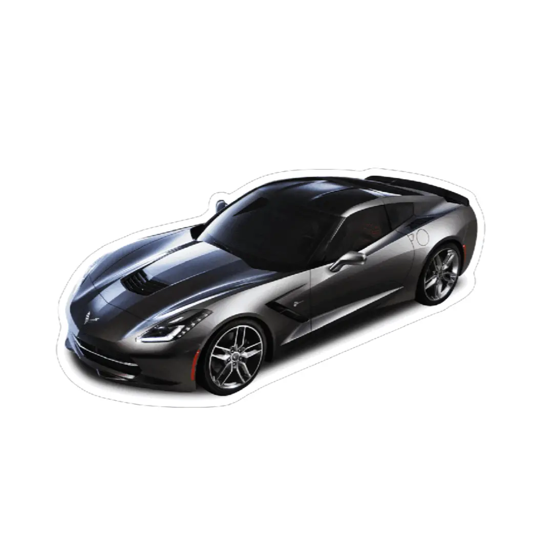 Chevrolet Corvette C7 Sports Car Vinyl Decal / Sticker, Black 1