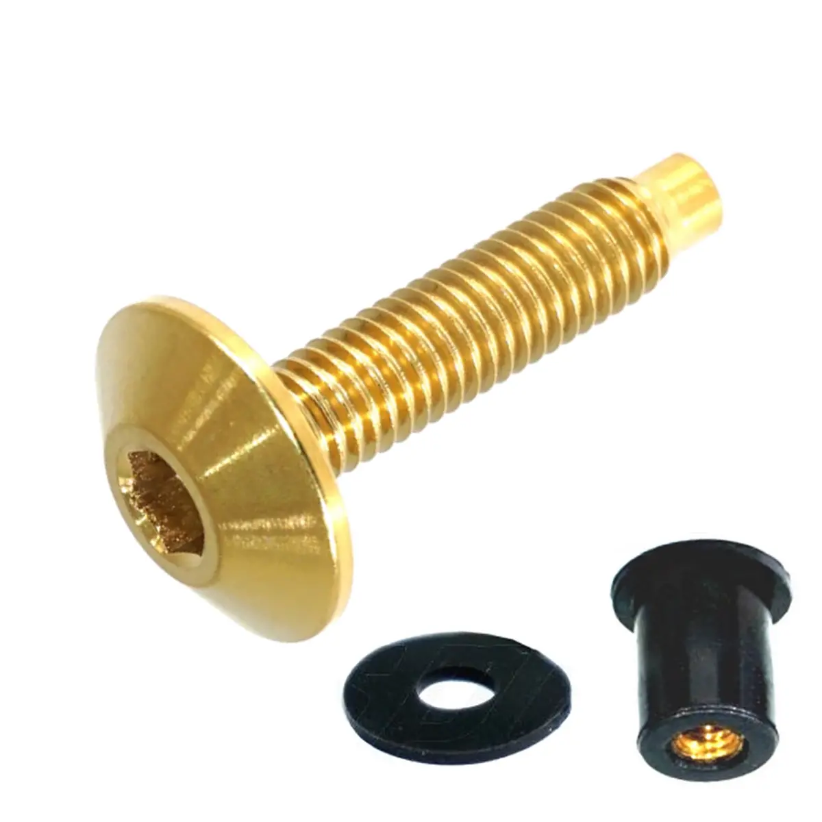 Zspec Body Kit Fastener, Low-Profile M5x20mm Titanium W/Well Nut, Per Each 3