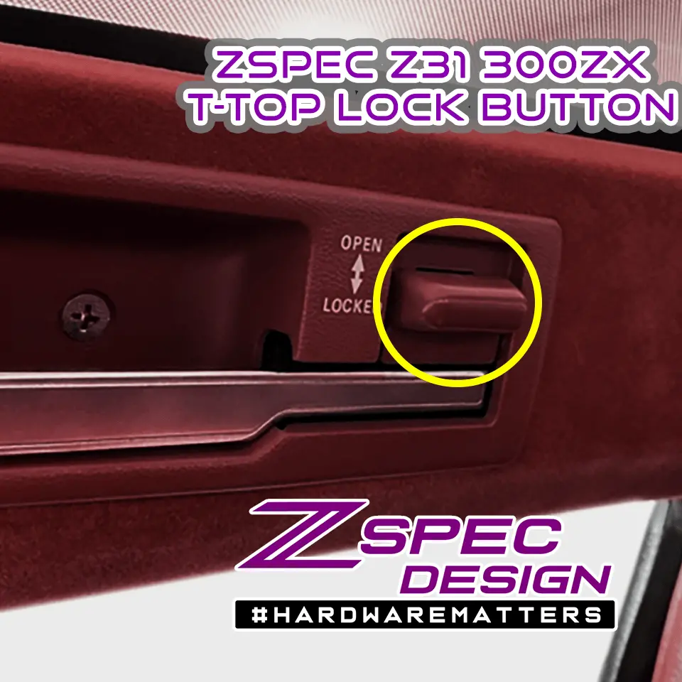 Zspec T-Top Lock-Buttons (Pair), Nissan Z31 300Zx Oe-Matched Colors & Finish 4
