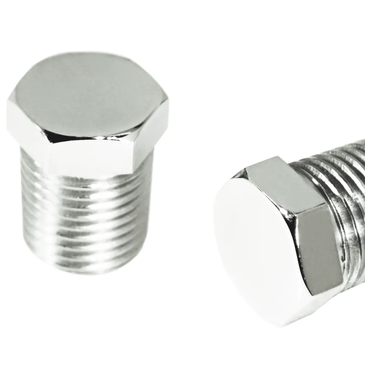 Zspec Polished Plenum Pcv/Hole-Filler Bolts For Nissan Z32 300Zx, One Pair 1
