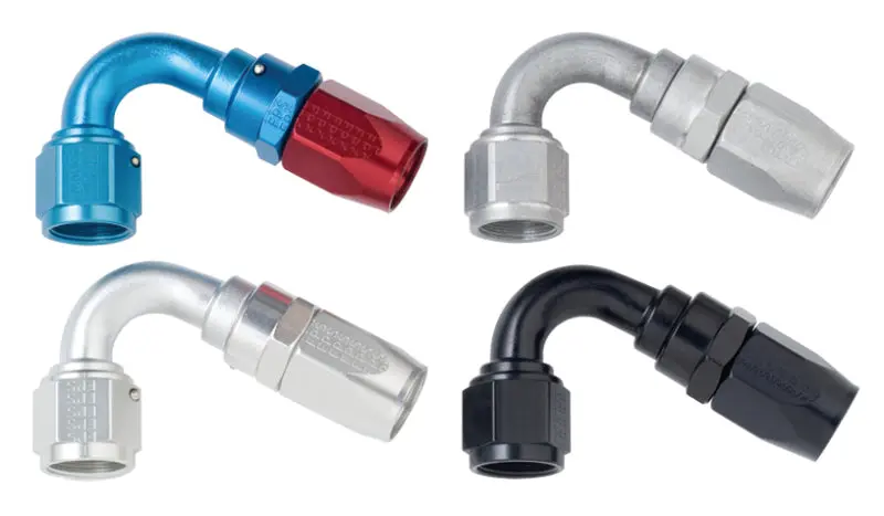 Fragola -16An 120° Power Flow Hose End – Precision-Machined Aluminum Fitting 1