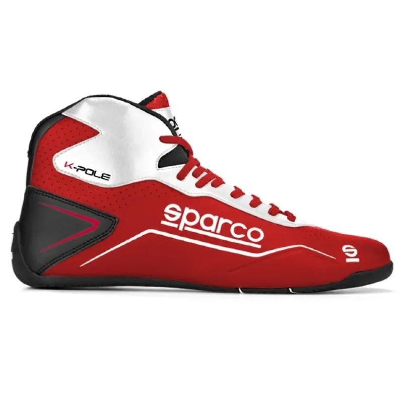 Sparco K-Pole Racing Shoe – Size 34, Red/White 1