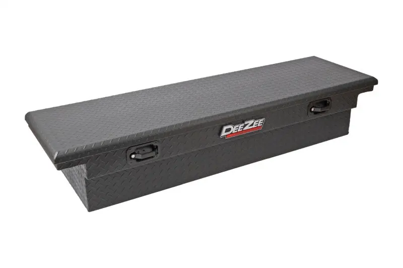Deezee Universal Red Crossover Tool Box – Single-Lid Design With Black Bt Pull Handle And Low-Profile Textured Black Finish 1