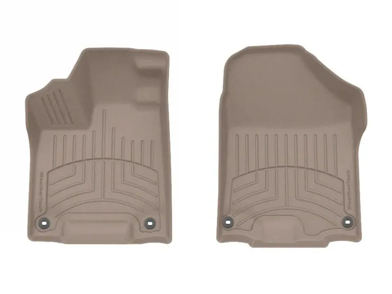 Weathertech Front Floorliner Hp For 2017–2025 Honda Ridgeline – Tan 1