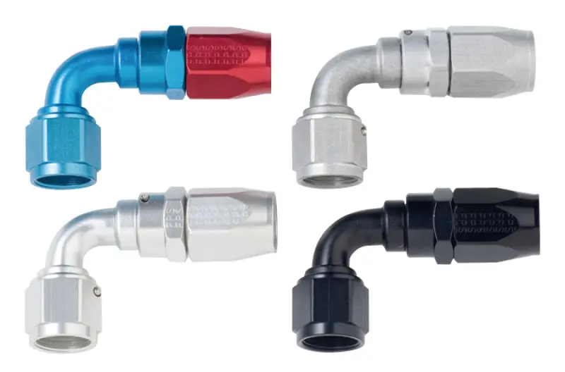 Fragola -8An X 90 Degree Power Flow Hose End - Black 1