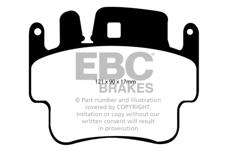 Ebc Redstuff Front Brake Pads For 1998–2005 Porsche 911 (996) 3.4L Carrera 2 – Iron Rotor Compatible 1
