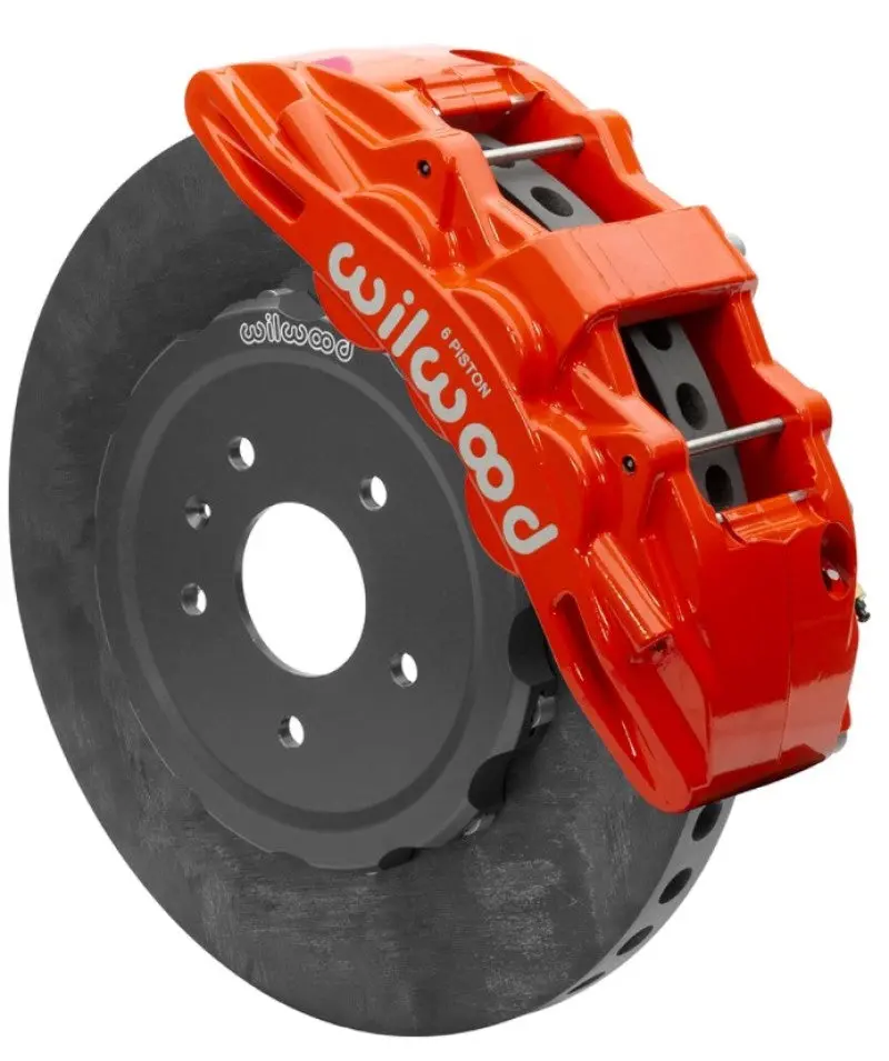 Wilwood Sx6R Carbon-Ceramic Big Brake Kit – Front, Red Finish For 2014–2019 C7 Corvette 1