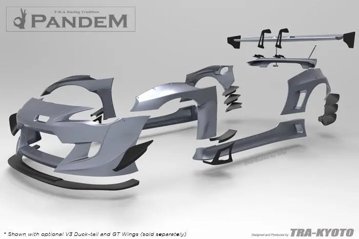 Greddy Pandem V3 Widebody Side Skirts For Scion Fr-S (2013–2016) 1