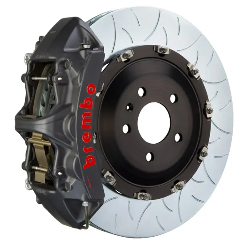 Brembo Gts Front Big Brake Kit For 2006–2013 Mercedes-Benz S350: 405Mm Two-Piece Slotted Rotors, 6-Piston Calipers, T3-Black Finish 1