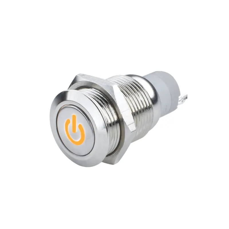 Oracle Power Amber Led Flush-Mount On/Off Switch With Illuminated Symbol 1