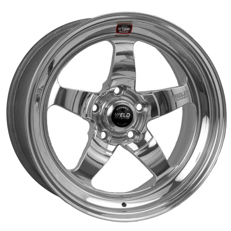 Weld S71 Polished Aluminum Wheel – 17X10", 5X4.5", 5.4" Backspace, Low Pad Finish (Non-Beadlock) 1
