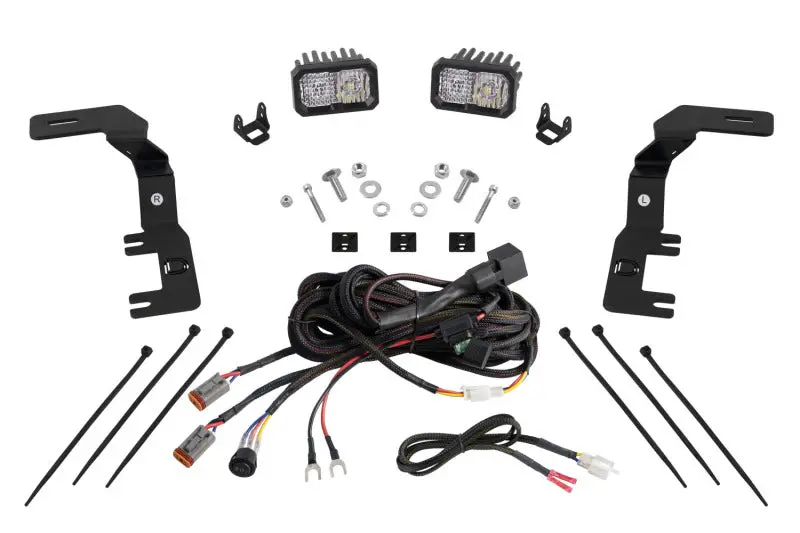 Diode Dynamics Stage Series C2 Sport Ditch Light Kit – White Combo, Compatible With 2023+ Chevrolet Colorado 1