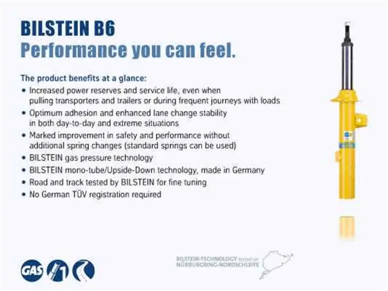 Bilstein B6 15-17 Jeep Renegade 4Wd Front Right Twintube Strut Assembly 1