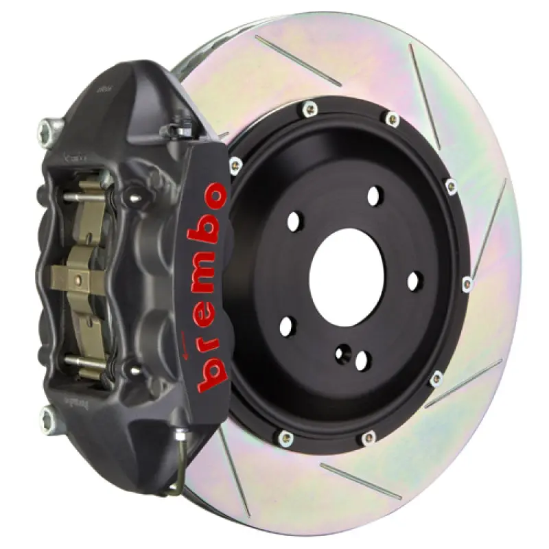 Brembo 06-11 Ml320 Rear Gts Bbk 4 Piston Cast 380X28 2Pc Rotor Slotted Type1-Black Ha 1