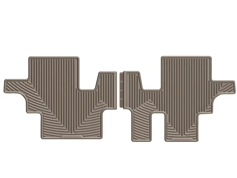 Weathertech Rear Floor Mats For 2016+ Honda Pilot – Heavy-Duty Rubber, Tan Finish 1