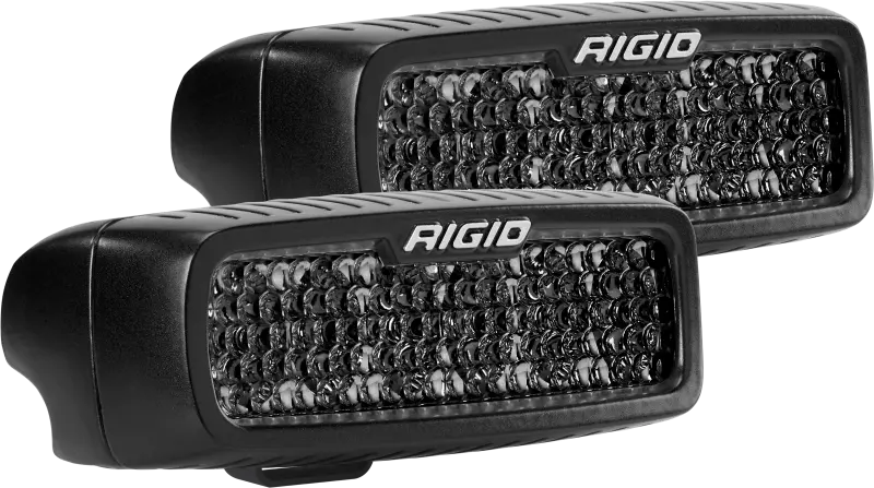 Rigid Industries Sr-Q Pro Midnight Edition Led Spot Light Pair – Diffused Beam 1