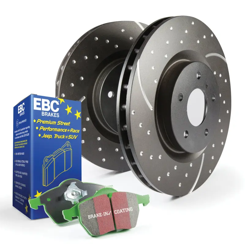 Ebc Greenstuff Brake Pad And Grooved Rotor Kit – S10 Series Performance Upgrade 1
