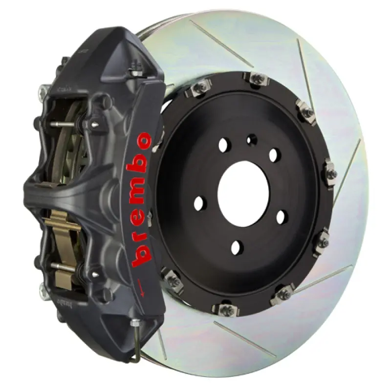 Brembo Gran Turismo Sport Big Brake Kit For 2011–2023 Dodge Charger V8 (Excluding Awd & Srt8) – Front, 380×34Mm Two-Piece Slotted Rotors, Black Calipers 1