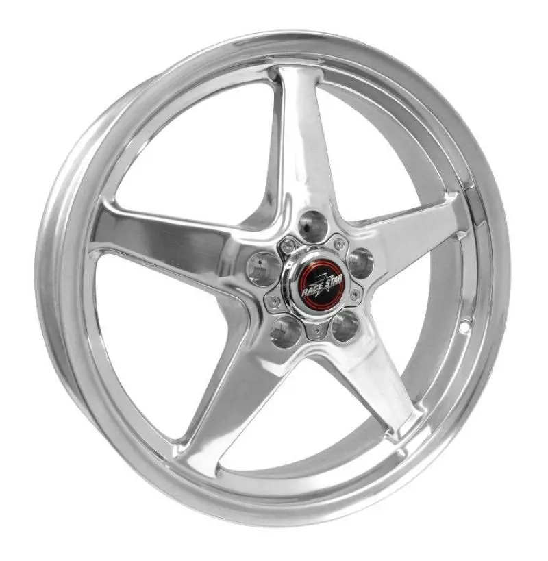 Race Star 92 Drag Star 18X5.00 5X4.75Bc 2.00Bs Direct Drill Polished Wheel 1